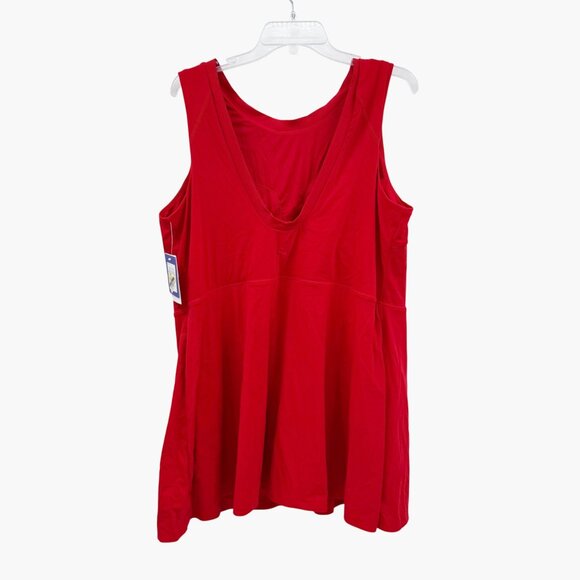NEW JoyLab Game Day High Neck Low Back Active Dress - Red - Size 2X - Picture 5 of 10
